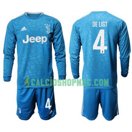 Juventus De Ligt 4 Bambino Maglia Terza 2019/2020 Manica Lunga (+ Pantaloncini)